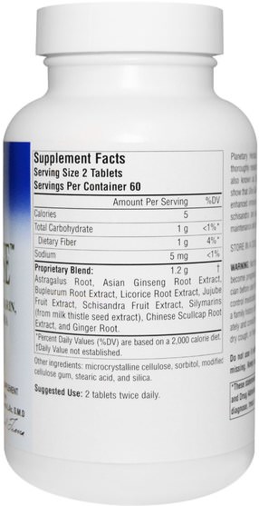 補品，纖維，柴胡，健康，肝臟支持 - Planetary Herbals, Liver Defense, 600 mg, 120 Tablets