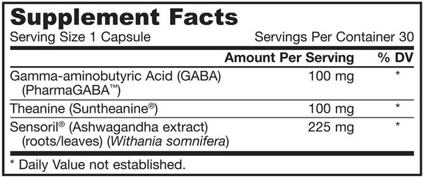 補充劑，gaba（γ氨基丁酸），製藥gaba - Jarrow Formulas, GABA Soothe, 30 Veggie Caps