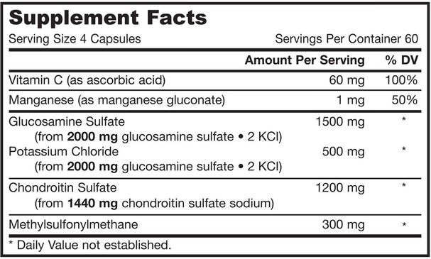 補充劑，氨基葡萄糖軟骨素 - Jarrow Formulas, Glucosamine + Chondroitin + MSM Combination, 240 Capsules