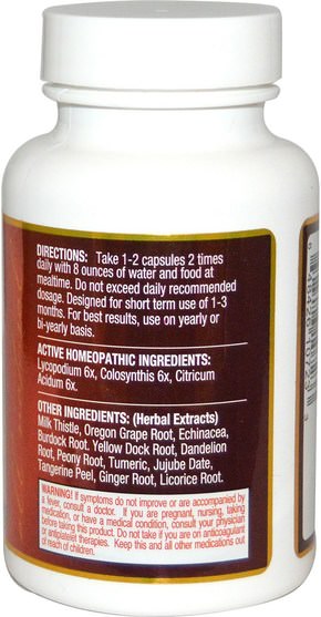 補品，順勢療法，排毒 - Clear Products, Body Detox, 60 Capsules
