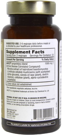 補充劑，藥用蘑菇，ahcc，蘑菇膠囊 - Quality of Life Labs, Kinoko Gold AHCC, Immune Support, 500 mg, 60 Veggie Caps