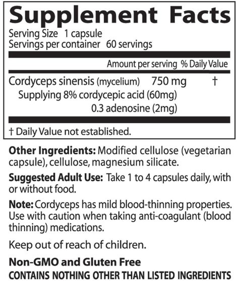 補充劑，藥用蘑菇，冬蟲夏草蘑菇，蘑菇膠囊 - Doctors Best, Ultra Cordyceps, 60 Veggie Caps
