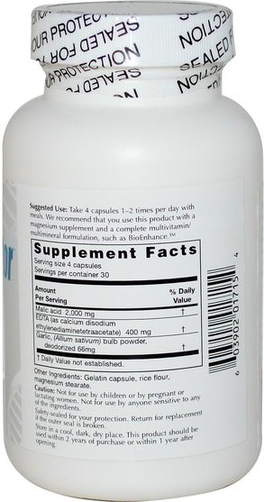 補品，礦物質，鈣二鈉，edta - Life Enhancement, EDTA Chelator Complex, 120 Capsules