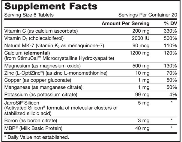 補充劑，礦物質，羥基磷灰石鈣，健康，關節炎 - Jarrow Formulas, Ultra Bone-Up, 120 Tablets