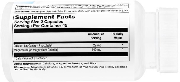 補充劑，礦物質，氯化鎂 - Life Flo Health, Magnesium Caps, 90 Veggie Caps