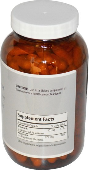 補充劑，礦物質，甘氨酸鎂 - Metabolic Maintenance, Magnesium Glycinate, 180 Capsules
