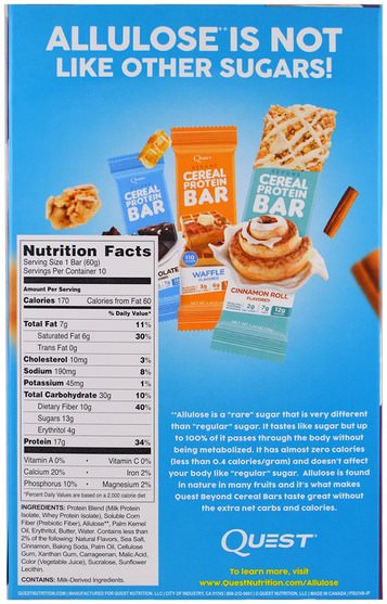補品，營養棒，運動 - Quest Nutrition, Hero Protein Bar, Blueberry Cobbler, 10 Bars, 2.12 oz (60 g) Each