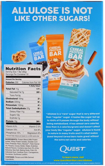 補品，營養棒，運動 - Quest Nutrition, Hero Protein Bar, Chocolate Caramel Pecan, 10 Bars, 2.12 oz (60 g) Each