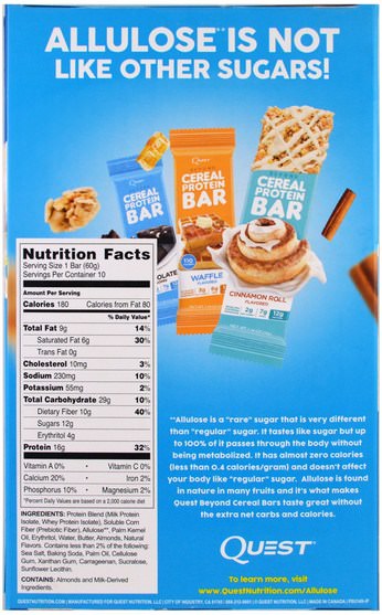 補品，營養棒，運動 - Quest Nutrition, Hero Protein Bar, Vanilla Caramel, 10 Bars, 2.12 oz (60g) Each