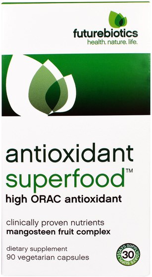 補充劑，orac抗氧化劑 - FutureBiotics, Antioxidant Superfood, High ORAC Antioxidant, 90 Veggie Caps