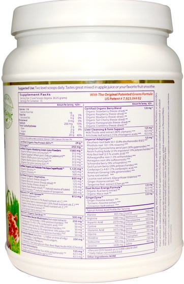 補充劑，orac抗氧化劑，超級食品，綠色蔬菜 - Paradise Herbs, ORAC-Energy, Protein & Greens, Original Unflavored, 16 oz (454 g)