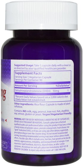 補充劑，孕烯醇酮，dhea - MRM, DHEA, 50 mg, 90 Veggie Caps