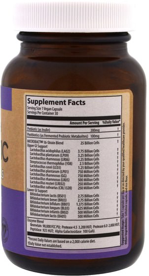 補充劑，益生菌 - MRM, Extra Strength, Probiotic, 30 Veggie Caps