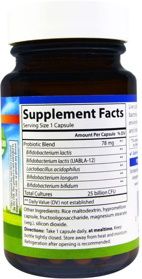補充劑，益生菌，穩定的益生菌 - Carlson Labs, Probiotics 50+, 30 Veggie Caps