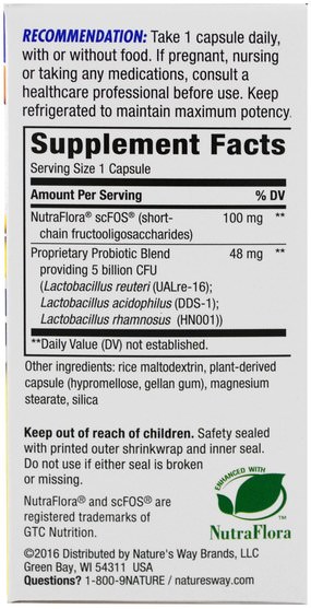 補充劑，益生菌，穩定的益生菌 - Natures Way, Primadophilus Reuteri, Superior Probiotic, 90 Veggie Caps