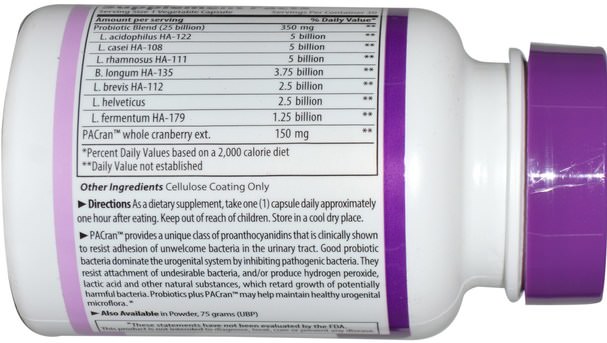補充劑，益生菌 - Vibrant Health, U.T. Biotic, + 25 Billion Probiotics, 30 Veggie Caps