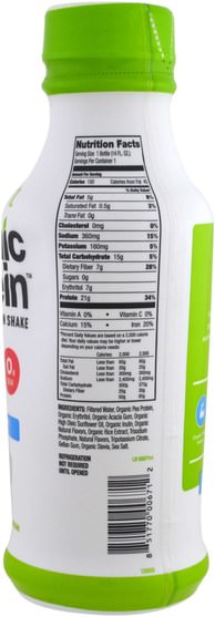 補充劑，蛋白質飲料 - Orgain, Organic Protein Plant Based Protein Shake, Vanilla Bean Flavor, 14 fl oz (414 ml)