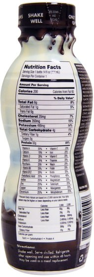 補充劑，蛋白質飲料，蛋白質奶昔 - Oh Yeah!, Nutritional Shake, Cookies & Cream, 14 fl oz (414 ml)