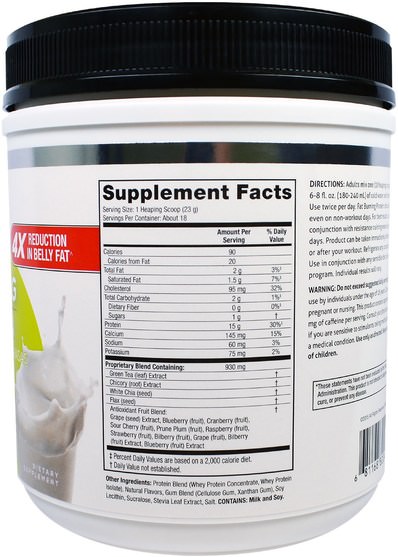 補充劑，蛋白質，脂肪燃燒器 - BodyLab, Fat Burning Protein, Classic Vanilla, 14.6 oz (414 g)