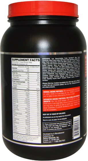補充劑，蛋白質 - Nutrex Research Labs, Muscle Infusion, Advanced Protein Blend, Vanilla, 2 lbs (908 g)