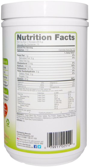 補充劑，蛋白質，豌豆蛋白質 - Naturade, VEG, Protein Booster, Natural Flavor, 13.7 oz (389 g)