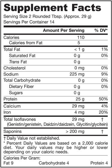 補充劑，豆製品，大豆蛋白，大豆染料木黃酮 - Jarrow Formulas, Iso-Rich Soy, Powder, 14 oz (400 g)