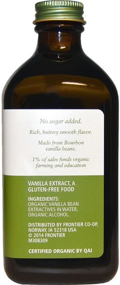 補充劑，香草精華豆 - Simply Organic Pure Vanilla Extract, Madagascar, 8 fl oz (236 ml)