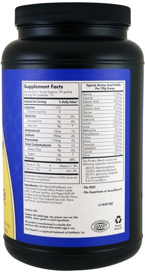 補充劑，乳清蛋白 - MRM, Natural Isolate Whey Protein, French Vanilla, 3.19 oz (904 g)