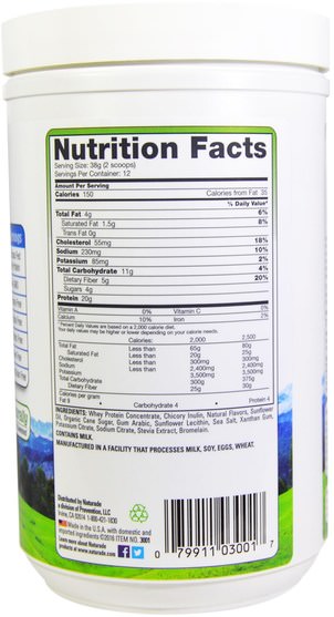 補充劑，乳清蛋白 - Naturade, New Zealand Grass Fed Whey Protein Booster, Vanilla, 16.1 oz (456 g)