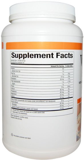 補充劑，乳清蛋白 - Natural Factors, Whey Factors, 100% Natural Whey Protein, Unflavored, 2 lbs (907 g)