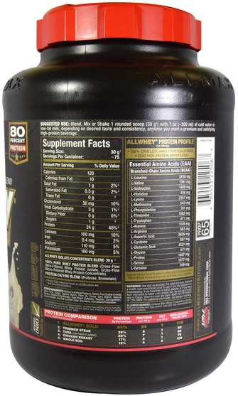 補充劑，乳清蛋白，運動 - ALLMAX Nutrition, AllWhey Gold, Premium Isolate/Whey Protein Blend, Cookies & Cream, 5 lbs (2.27 kg)