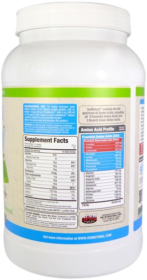 補充劑，乳清蛋白，運動 - ALLMAX Nutrition, IsoNatural, 100% Ultra-Pure Natural Whey Protein Isolate (WPI90), The Original, Unflavored, 2 lbs (907 g)