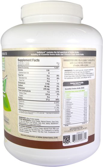 補充劑，乳清蛋白，運動 - ALLMAX Nutrition, IsoNatural, Whey Protein Isolate, Chocolate, 5 lbs