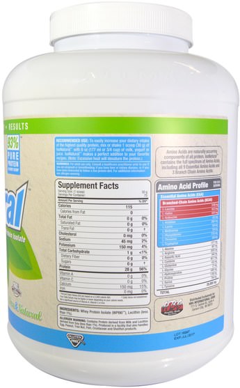 補充劑，乳清蛋白，運動 - ALLMAX Nutrition, IsoNatural, Whey Protein Isolate, Unflavored, 5 lbs (2.25 kg)