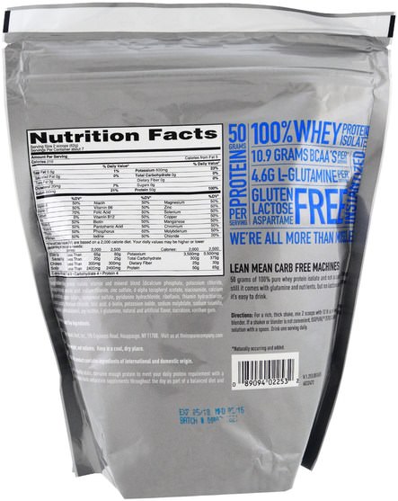 補充劑，乳清蛋白，鍛煉 - Natures Best, IsoPure, Zero Carb Protein Powder, Creamy Vanilla, 1 lb (454 g)