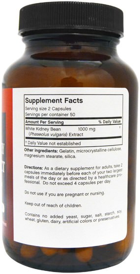 補充劑，白芸豆提取物2期，健康，飲食 - FutureBiotics, White Kidney Bean Extract, 100 Capsules