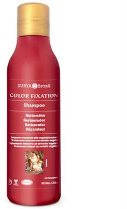 Restorative Shampoo, Color Fixation, 8.45 fl oz (250 ml) by Surya Henna, 洗澡，美容，洗髮水，頭髮，頭皮，護髮素 HK 香港