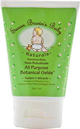 All Purpose Botanical Gele, Fragrance Free, 3 oz (85 g) by Susan Browns Baby, 兒童健康，尿布，尿布霜 HK 香港