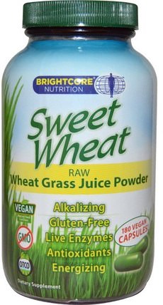 Sweet Wheat, Wheat Grass Juice, 180 Capsules by Sweet Wheat, 補品，超級食品，小麥草 HK 香港