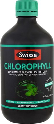 Ultiboost Chlorophyll, Spearmint, 16.9 fl oz (500 ml) by Swisse, 補充劑，葉綠素 HK 香港