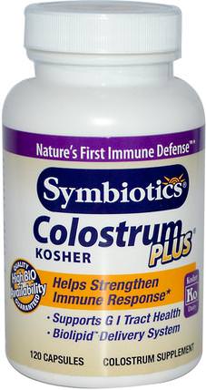 Colostrum Plus, Kosher Dairy, 120 Capsules by Symbiotics, 補品，牛製品，初乳 HK 香港