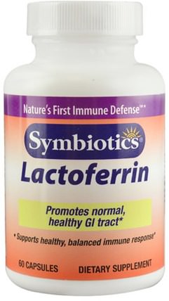 Lactoferrin, 60 Capsules by Symbiotics, 補充劑，乳鐵蛋白 HK 香港