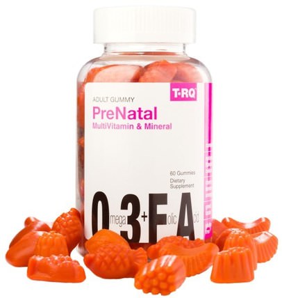 Prenatal Multivitamin & Mineral, Adult Gummy, Cherry Lemon Orange, 60 Gummies by T.RQ, 維生素，多種維生素，多種維生素gummies，產前多種維生素 HK 香港
