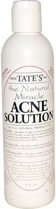The Natural Miracle Acne Solution, 8 fl oz by Tates, 美容，粉刺外用產品，皮膚 HK 香港