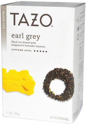 Earl Grey, Black Tea, 20 Filterbags, 1.7 oz (49 g) by Tazo Teas, 食物，涼茶，伯爵灰茶 HK 香港