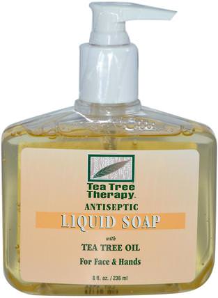Antiseptic, Liquid Soap, 8 fl oz (236 ml) by Tea Tree Therapy, 洗澡，美容，肥皂 HK 香港