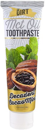 MCT Oil Toothpaste, Decadent Cacao Mint, 6 Month Supply, 6.63 oz (188 g) by The Dirt, 洗澡，美容，口腔牙齒護理，牙膏 HK 香港