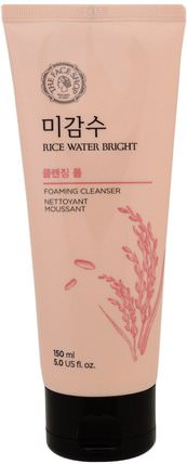 Rice Water Bright, Foaming Cleanser, 5.0 fl oz (150 ml) by The Face Shop, 美容，面部護理 HK 香港