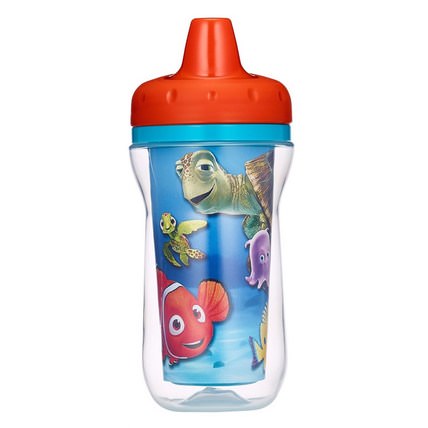 Disney Pixar Finding Nemo, Insulated Sippy Cup, 9+ Months, 9 oz (266 ml) by The First Years, 兒童健康，嬰兒餵養，吸管杯 HK 香港