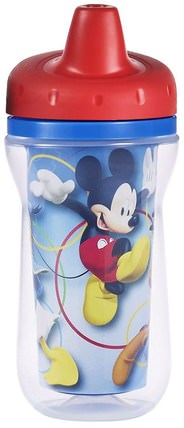 Mickey Mouse Insulated Sippy Cup, 9 + Months, 9 oz (266 ml) by The First Years, 兒童健康，嬰兒餵養，吸管杯 HK 香港